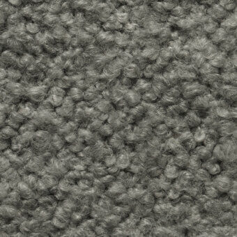 Smilla Stretch fabric, medium gray looped pile, dense nubby texture, uniform heathered effect, tactile quality, cierre1972 collection.